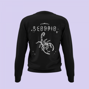 Back view black Scorpio jumper
