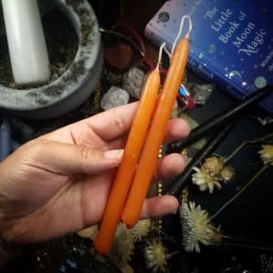 Mini Taper Candle Orange