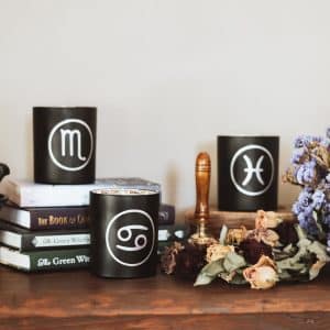 Zodiac candles water signs