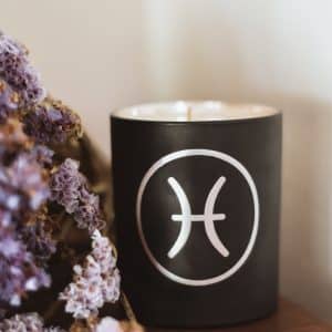 Pisces Zodiac Candle