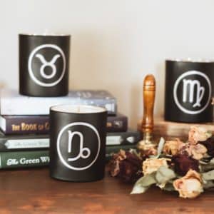 Zodiac candles earth signs